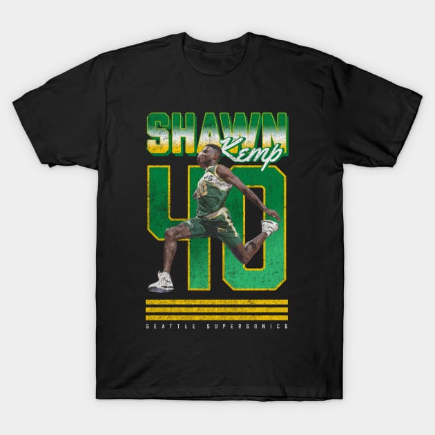 Shawn Kemp 02 T-Shirt by KC Designs